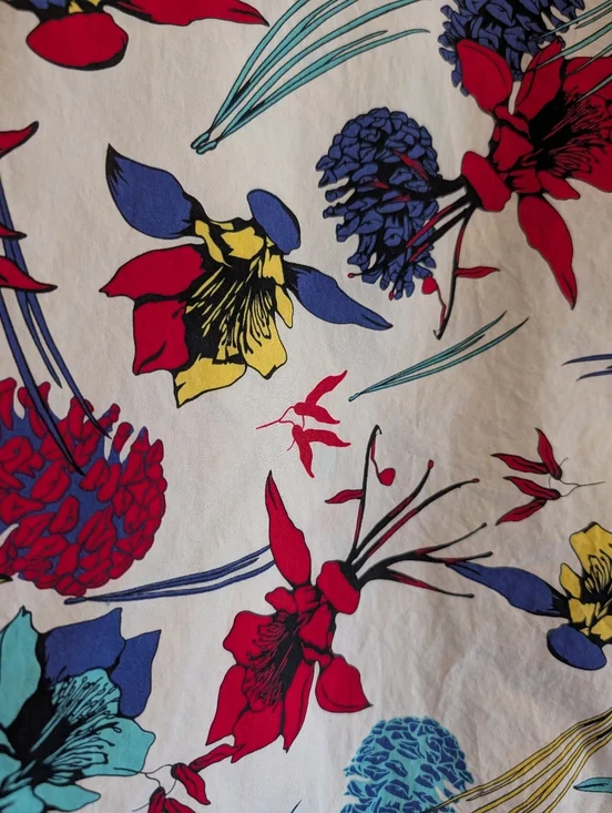 Topo Designs Tour Shirt Organic Cotton Floral Men's Cabana Size Large - Picture 3 of 10